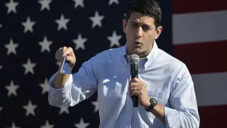 El líder de los republicanos en el Congreso, Paul Ryan