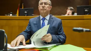 Fernando Gimeno, en una comparecencia ante la comisión de Hacienda de las Cortes