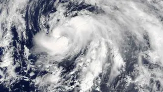 La tormenta Nicole, antes de convertirse en huracán