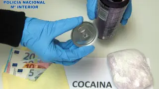 Dos detenidos con 254 gramos de cocaína en Zaragoza
