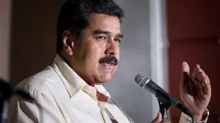 Nicolás Maduro durante un discurso.