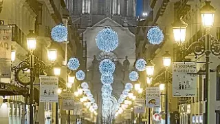 Iluminación navideña en la calle Alfonso de Zaragoza en años anteriores.