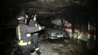 Incendio en un garaje de Torrero