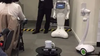 Robots movidos por la mente, como los de la foto, estarán presentes en la Global Robot Expo 2017.