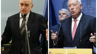 Los exministros Jorge Fernández Díaz y José Manuel García-Margallo.