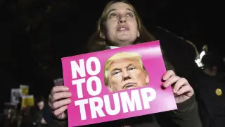 Manifestación en Londres en contra de Donald Trump