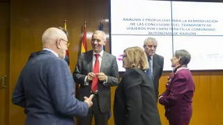 Sala Goya. Cortes de Aragón. Reunión de responsables de comarcas del PP con Aetiva.