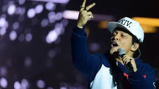 Bruno Mars, en la gala de los premios MTV European Music Awards.
