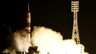 Momento del despegue de Soyuz MS-03.