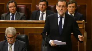 Mariano Rajoy durante la primera sesión de control al Gobierno.
