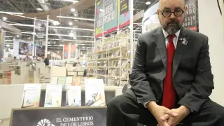 Carlos Ruiz Zafón en la Feria Internacional del Libro de Guadalajara.