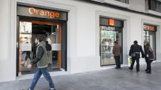 Una tienda Orange en Zaragoza
