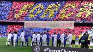 Partido de la pasada temporada entre Barcelona y Madrid en Camp Nou