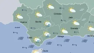 Las lluvias continuarán en Andalucía y el centro peninsular