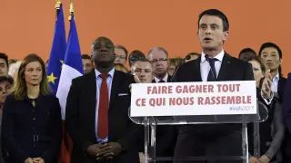Manuel Valls durante su discurso