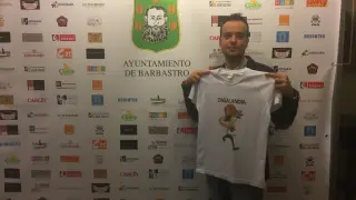 Fran Blázquez con la camiseta de Zagalandia. JLP.