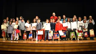 Ganadores de la pasada edición del concurso de postales navideñas de Tarazona.