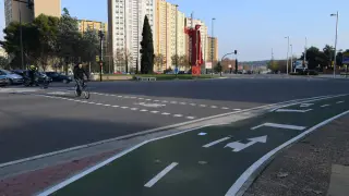 Rotonda de Toulouse-Vía Hispanidad, uno de los carriles bici que los usuarios pueden valorar