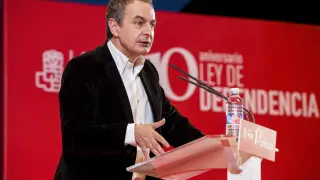 Zapatero durante su visista a Ejea el pasado fin de semana.
