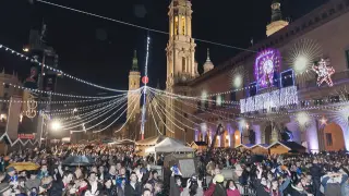 Nochevieja en la plaza del Pilar.