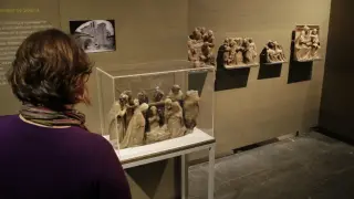 Piezas de Sijena en el Museo de Lérida.