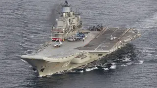 El portaaviones ruso 'Almirante Kuznetsov'.