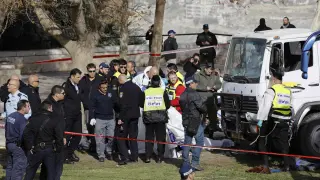 Varios muertos en Jerusalén tras ser arrollados por un camión.