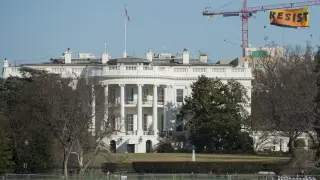 Protesta de Greenpeace junto a la Casa Blanca.