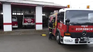 Un camión de bomberos.