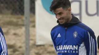 Edu García, sonriente, en la Ciudad Deportiva.