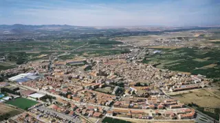 Vista aérea de La Almunia de Doña Godina.