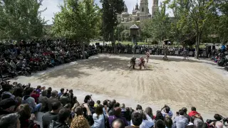 Lucha de gladiadores recreada con motivo del bimilenario de César Augusto en 2014.