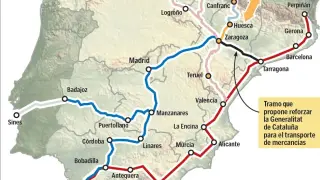 Los ejes ferroviarios de interés europeo