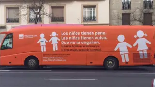 El autobús de la campaña 'Hazte Oír'.