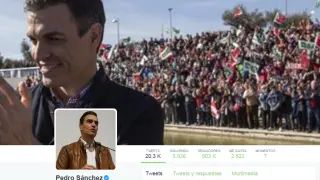 Página de Twitter de Pedro Sánchez.