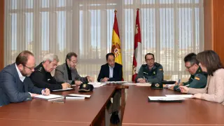 Reunión mantenida este jueves, bajo la presidencia del delegado territorial, Manuel López, del Comité Territorial de Seguridad