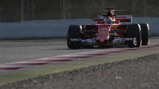 Sebastian Vettel en Barcelona