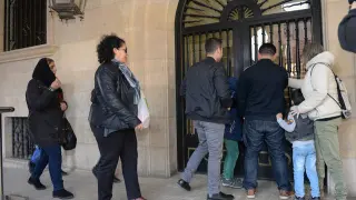 Los refugiados, acompañados por personal de Cepaim, testificaron el pasado domingo.