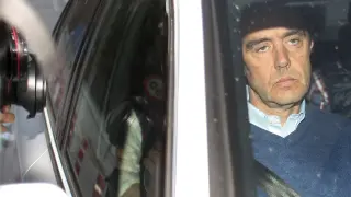 Miguel López a su salida de prisión.