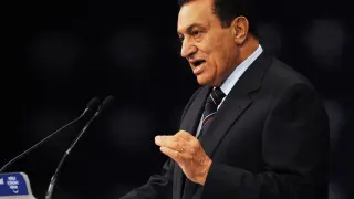 El expresidente egipcio, Hosni Mubarak, en 2008.