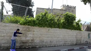 Actos vandálicos contra el Consulado de España en Jerusalén