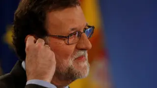 Mariano Rajoy en una conferencia en Malta este miércoles.