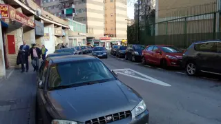 Tramo de la calle Oviedo, en Torrero
