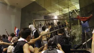 Protestas en Paraguay.