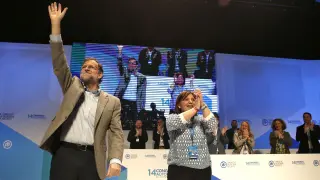 Rajoy junto a Isabel Boing en Valencia.