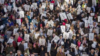 Protesta de la escuela concertada en Zaragoza