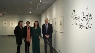 Presentación de la exposición 'Los caprichos de Goya de Dalí. Obra gráfica de Salvador Dalí',  en el Museo Goya.