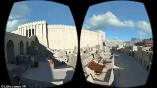 La aplicación y los accesorios de realidad virtual permiten visualizar Jerusalén hace dos mil años