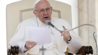 El papa Francisco, en la audiencia de este miércoles.