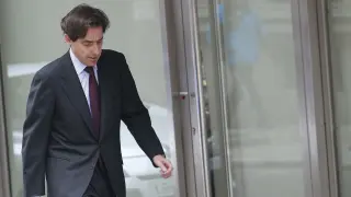 Javier López Madrid a las puertas de la Audiencia Nacional.